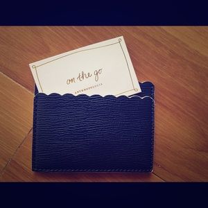 Pretty in black small anthro wallet
